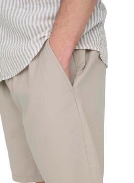Bermuda Only & Sons Stel Life Gris pour Homme