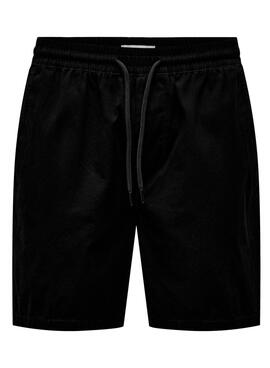 Bermuda Only & Sons Stel Life Negro pour Homme.