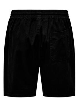 Bermuda Only & Sons Stel Life Negro pour Homme.