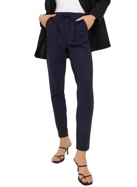 Pantalon Only Poptrash Life bleu marine pour femme