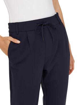 Pantalon Only Poptrash Life bleu marine pour femme