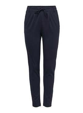 Pantalon Only Poptrash Life bleu marine pour femme