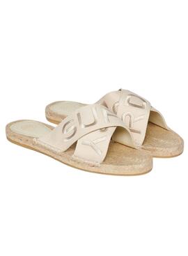 Sandales croisées beige pour femmes Superdry