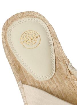 Sandales croisées beige pour femmes Superdry