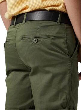 Pantalones cortos verde caqui para hombre de Altonadock.