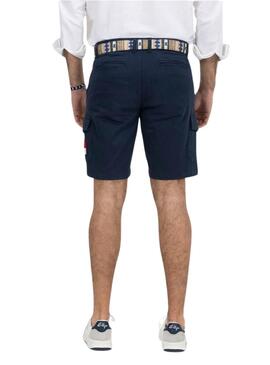 Bermuda El Pulpo Patch Cargo Marin Pour Homme