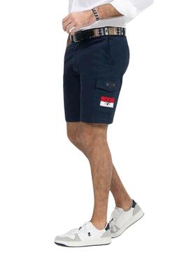 Bermuda El Pulpo Patch Cargo Marin Pour Homme