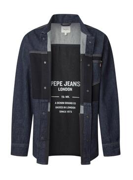 Chemise Pepe Jeans Baz denim bicolore pour homme