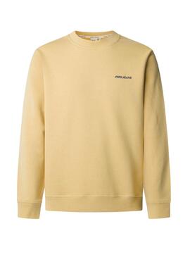 Sweatshirt Pepe Jeans Damian jaune pour homme