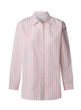 Chemise Pepe Jeans Artemisa à rayures roses pour femme