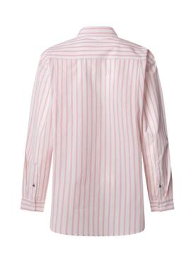 Chemise Pepe Jeans Artemisa à rayures roses pour femme