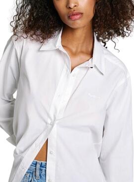 Chemise Pepe Jeans Agnes blanc pour femme