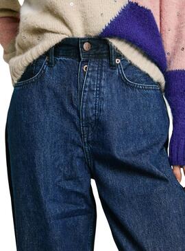 Jean Pepe Jeans Barrel mix denim pour femme
