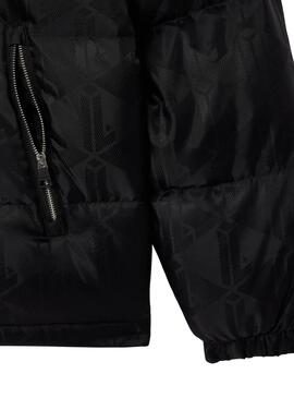Veste matelassée Lacoste jacquard monogramme noir pour homme