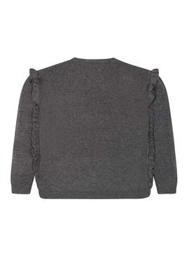 Pull Mayoral Volant Gris Pour Fille