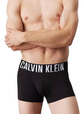 Pack de 3 boxers Calvin Klein Logo en contraste negro para hombre