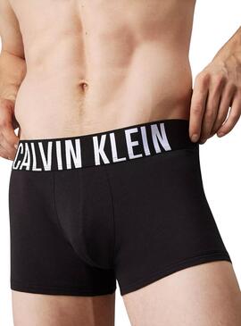 Pack de 3 boxers Calvin Klein Logo en contraste negro para hombre