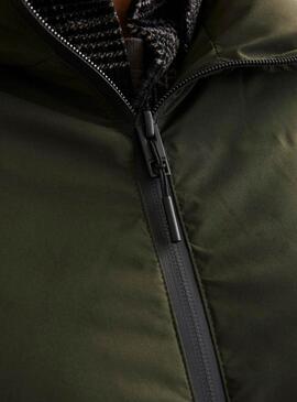 Veste matelassée Jack and Jones Payne verte pour homme