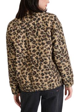 Veste léopard pour femme Naf Naf.
