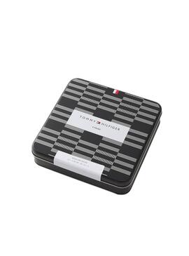 Boîte cadeau 4 chaussettes Tommy Hlfiger noires pour homme