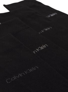 Boîte cadeau 4 paires de chaussettes Calvin Klein noires pour homme