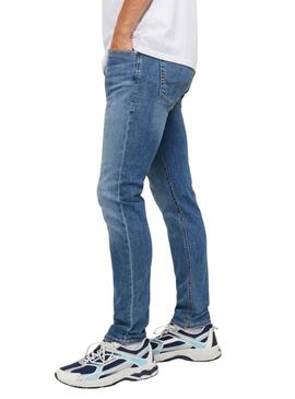 Pantalon en jean Jack and Jones Gleen bleu pour homme.