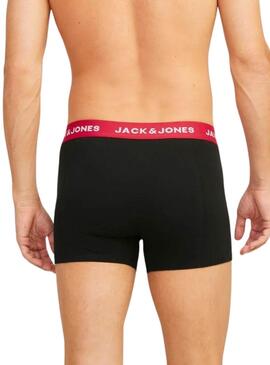 Pack 3 Boxers Jack and Jones Joe negro pour homme.