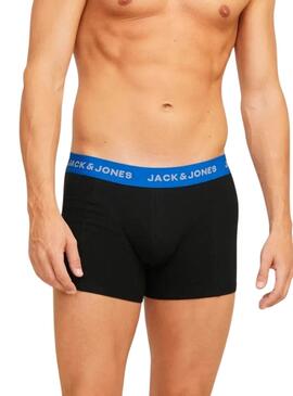 Pack 3 Boxers Jack and Jones Joe negro pour homme.