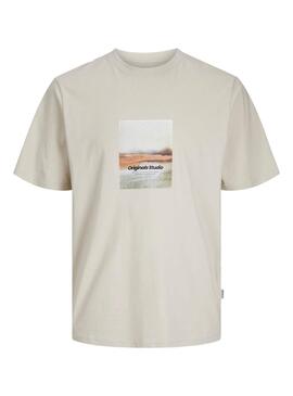 Maillot Jack and Jones Vesterbro beige pour homme
