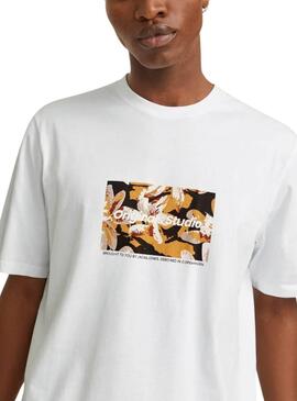 T-shirt Jack and Jones Vesterbro blanc pour homme