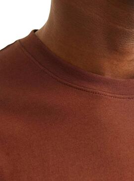 T-shirt Jack and Jones Vesterbro marrón pour homme
