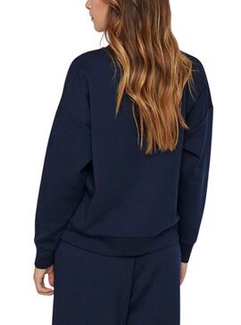 Sweatshirt Vila Visiffi bleue marine pour femme