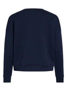 Sweatshirt Vila Visiffi bleue marine pour femme