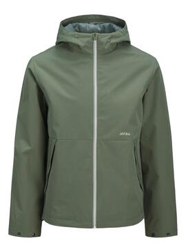Veste coupe-vent Jack and Jones Adam verte pour homme