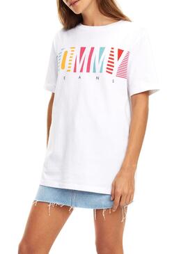 T-Shirt Tommy Jeans Summer White Woman