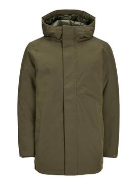 Parka Jack and Jones Ekeen verte pour homme