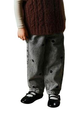 Jean Name It Mom Star gris pour fille