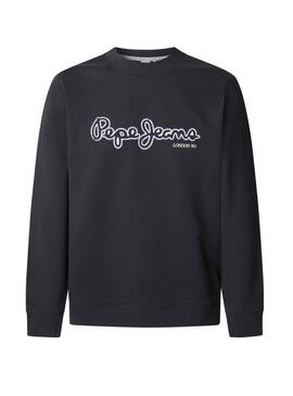 Sweat à capuche Pepe Jeans Dorian noir pour homme