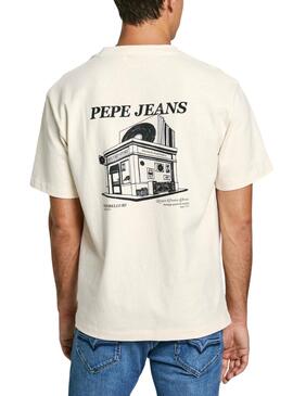 T-shirt Pepe Jeans Dalton blanc pour homme