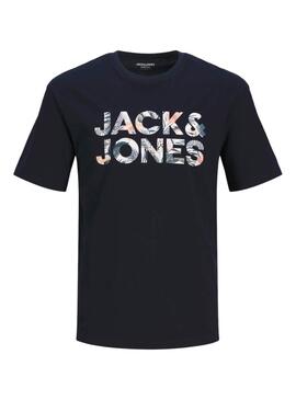 T-shirt Jack and Jones Bryan bleu marine pour homme