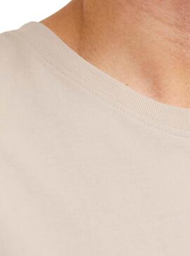 T-shirt Jack and Jones Bryan beige pour homme