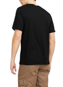 T-shirt Jack and Jones Simon noir pour homme