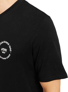 T-shirt Jack and Jones Simon noir pour homme