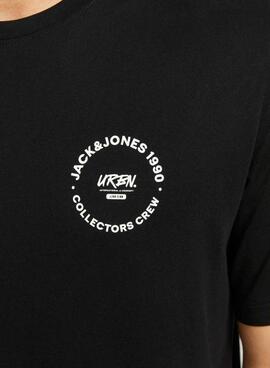 T-shirt Jack and Jones Simon noir pour homme