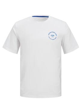 T-shirt Jack and Jones Simon blanc pour homme