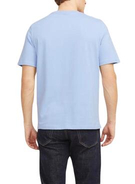 T-shirt Jack and Jones Simon bleue pour homme