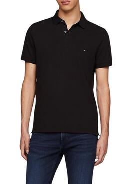 Polo Tommy Hilfiger 1985 noir pour homme
