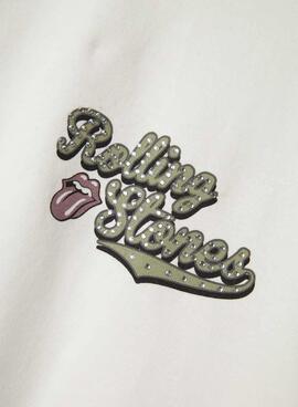 Maillot Name It Rolling Stones blanc pour fille