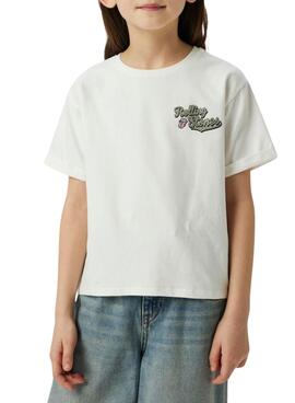 Maillot Name It Rolling Stones blanc pour fille