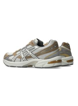 Chaussures Asics GEL-1130 blanches et beige pour hommes et femmes